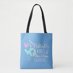 Vlindervlinders Kusjes Paardenbloem Wensen Aangepa Tote Bag
