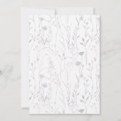 Vlindervlinders Paarse Boho Baby Shower Kaart (Achterkant)