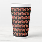 vlindervlindersieraden latte mok (Voorkant)