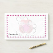 Vlindervlindersliefde | Hartslag van liefde 1 Post-it® Notes (Op bureau)