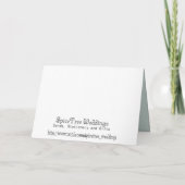 Vlindervlucht Bloem Bruiloft Dank Je Bedankkaart (Achterkant)