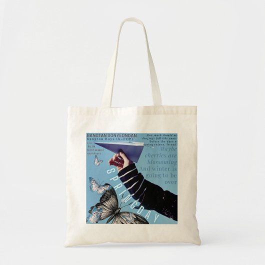 Vlindervlucht Canvas Tote Tas (Voorkant)