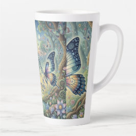 Vlindervlucht in een Mystiek Woud Latte Mok