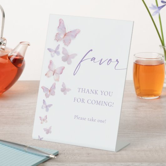 vlindervoordeel reclamebord met voetstuk (Insitu)