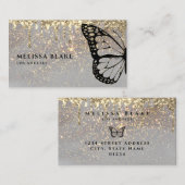 vlindervormig ontwerp van de faux - glans visitekaartje (Voorkant / Achterkant)
