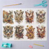 vlindervormige Labels Tissuepapier (Craft)