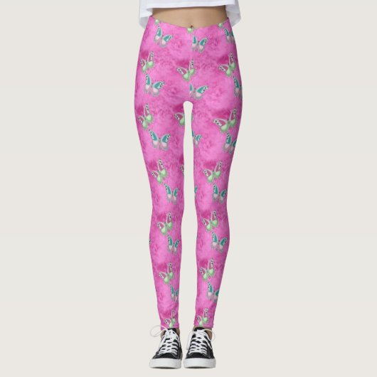 vlindervormige Pop Leggings (Voorkant)