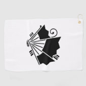 Vlindervormige waaier (Ageha) Golfhanddoek (Horizontaal)