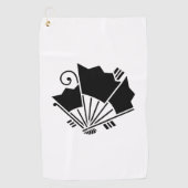 Vlindervormige waaier (Ageha) Golfhanddoek (Voorkant)