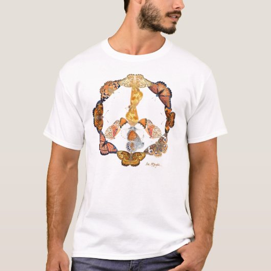 vlindervredesteken t-shirt (Voorkant)