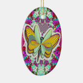 "Vlindervrijheid" Keramisch Ornament (Rechts)
