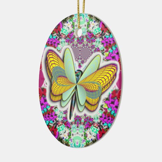 "Vlindervrijheid" Keramisch Ornament (Links)