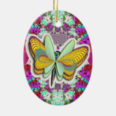 "Vlindervrijheid" Keramisch Ornament (Achterkant)