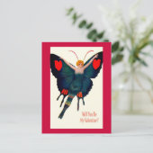 vlindervrouwe Valentijn Feestdagenkaart (Staand voorkant)