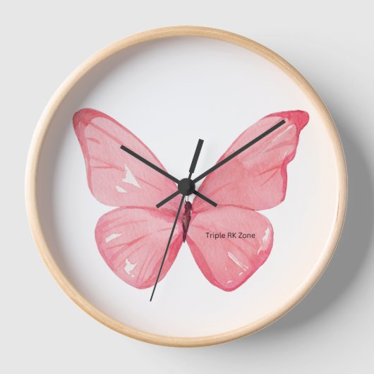 Vlinderwandklok: Natuur-geïnspireerd ontwerp (Voorkant)