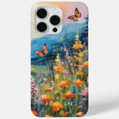 Vlinderweide kleurrijke geschilderde IPhone case (Achterkant)