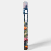 Vlinderweide kleurrijke geschilderde IPhone case (Achterkant / Links)