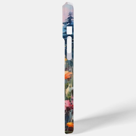 Vlinderweide kleurrijke geschilderde IPhone case (Achterkant / Links)