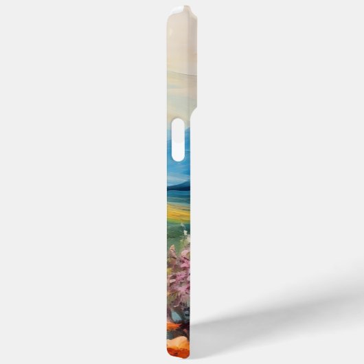 Vlinderweide kleurrijke geschilderde IPhone case (Achterkant / Rechts)