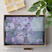 Vlinderweide met sprankelende paarse decoupage tissuepapier (Geschenk)