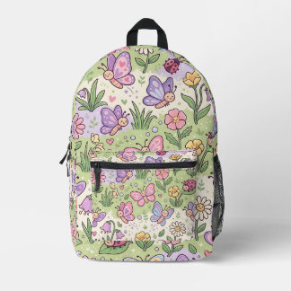 Vlinderweide Rugzak Pastel Lente Patroon