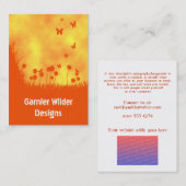 vlinderwolk visitekaartje (Voorkant / Achterkant)