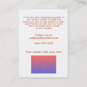 vlinderwolk visitekaartje (Achterkant)