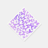Vlinderworp (lavendel) servet (Hoek)
