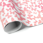 Vlinderworp (perzik) cadeaupapier (Rol Hoek)