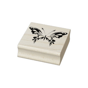 vlinderzegel voor abstracte kunst rubberstempel