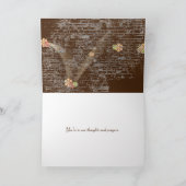 vlinderzonnebloem - bouquet denken aan jou kaart (Binnen)