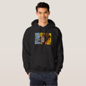 vlinderzonnebloem hoodie (Voorkant volledig)