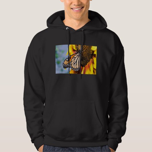vlinderzonnebloem hoodie (Voorkant)