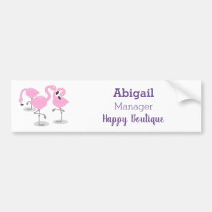 Vlingo trio cartoon bumpersticker