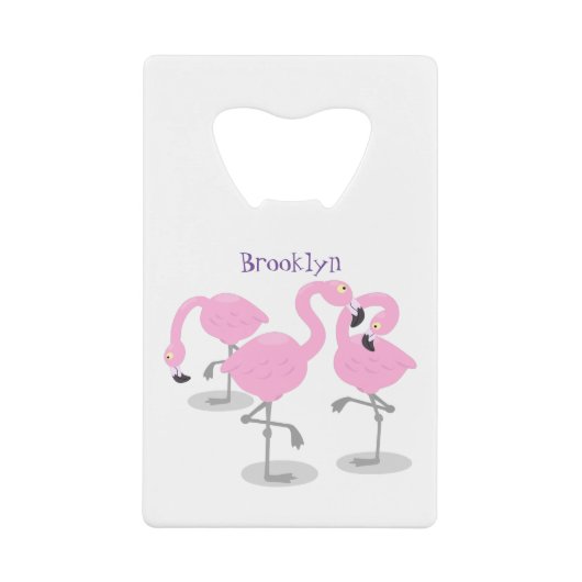 Vlingo trio cartoon creditkaart flessenopener (Voorkant)