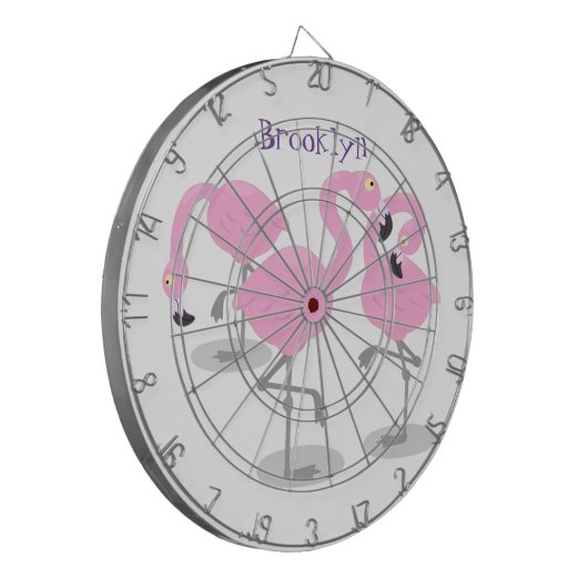 Vlingo trio cartoon dartbord (Voorkant Links)