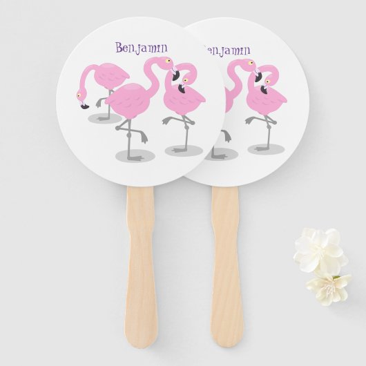 Vlingo trio cartoon handwaaier (Voorkant en achterkant)