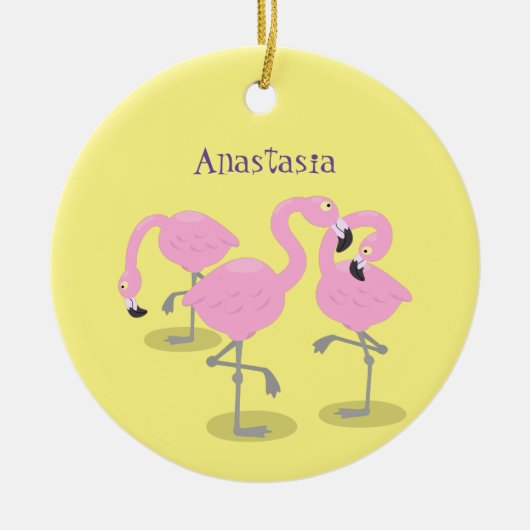 Vlingo trio cartoon keramisch ornament (Voorkant)