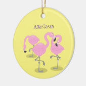 Vlingo trio cartoon keramisch ornament (Links)