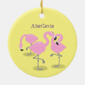 Vlingo trio cartoon keramisch ornament (Achterkant)