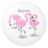 Vlingo trio cartoon keramische knop (Voorkant)