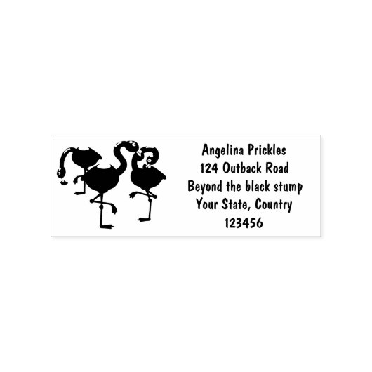 Vlingo trio cartoon rubberstempel (Afrduk)