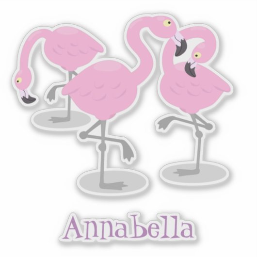 Vlingo trio cartoon sticker (Voorkant)