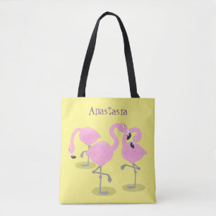 Vlingo trio cartoon tote bag
