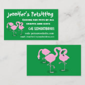 Vlingo trio cartoon visitekaartje (Voorkant / Achterkant)