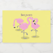 Vlingo trio cartoon voedselcontainer etiket (Enkel label)