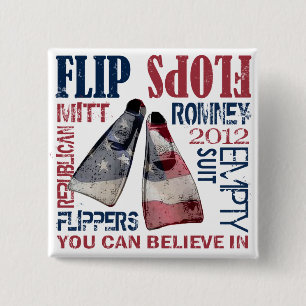 Vlippers voor Romney Pin Vierkante Button 5,1 Cm