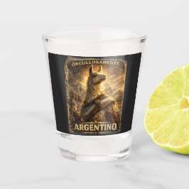 VLLC Orgullosamente Argentino Llama Mate Patriotic Shot Glas