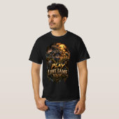 VLLC Play The Long Game Motivation Crocodile Graph T-shirt (Voorkant volledig)