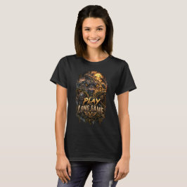 VLLC Play The Long Game Motivation Crocodile Graph T-shirt